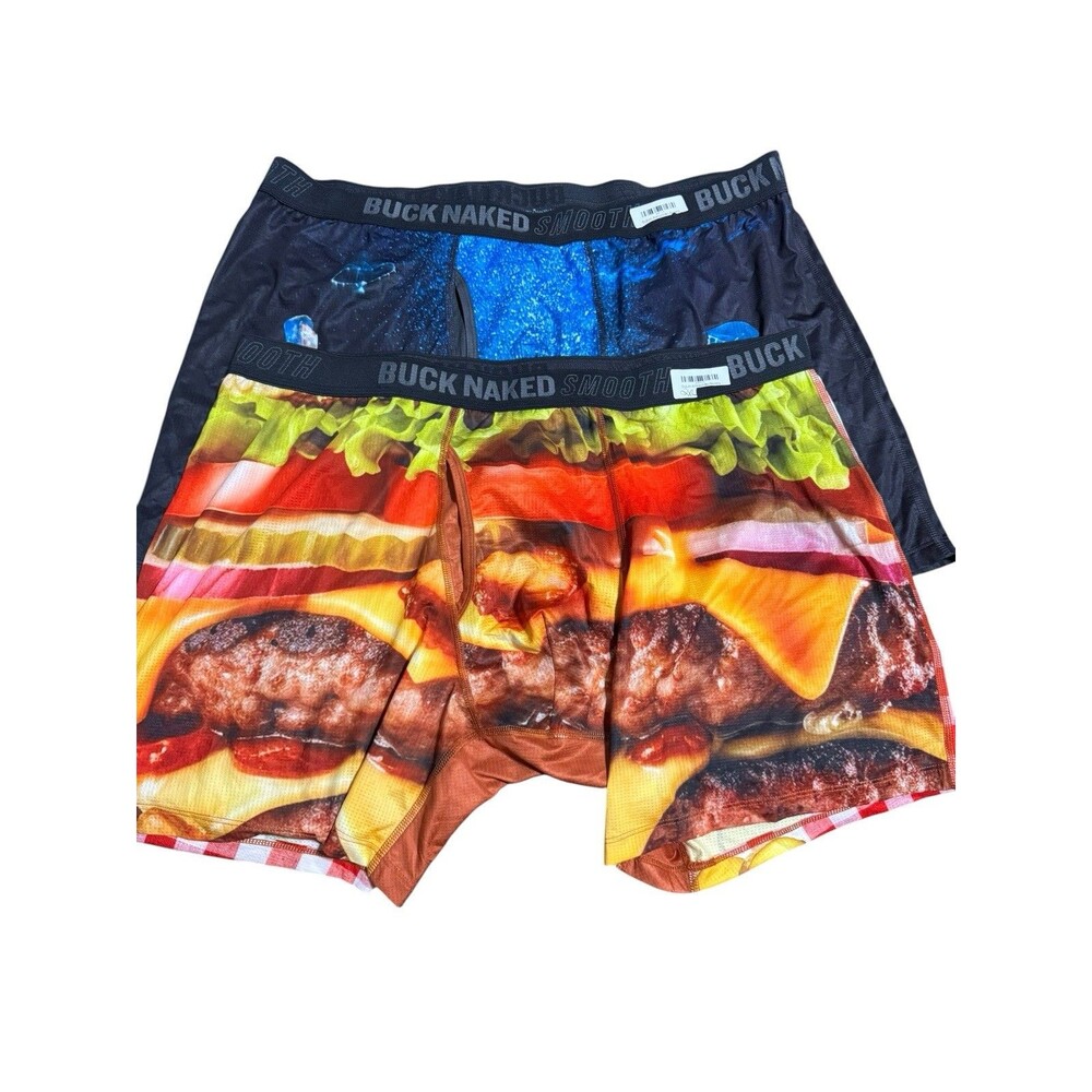 Duluth Trading Co Buck Naked Smooth Mesh Stretch Boxer Briefs 2-Pack 2XL